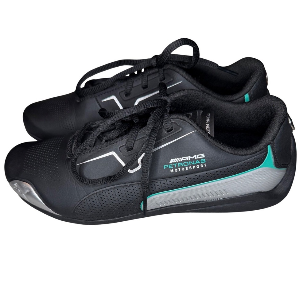 Puma Mercedes AMG Petronas Drift Cat 8 Mens Black Silver Green 306502-01 Size 6